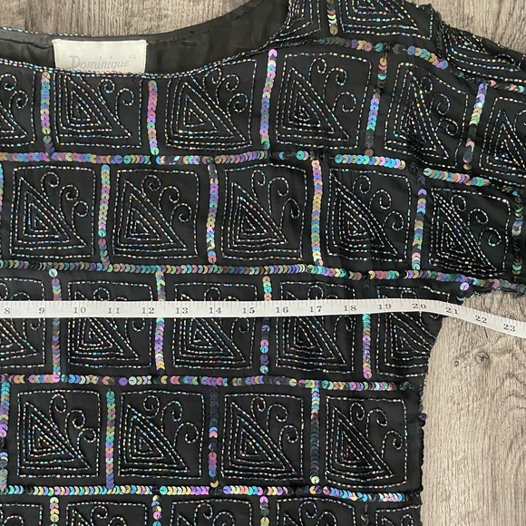 Vintage Dominique Sequin Shirt and Skirt Set - Picture 8 of 12